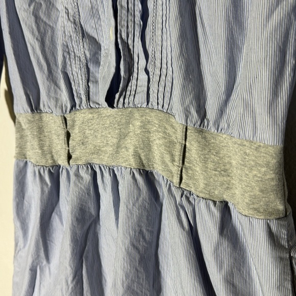 Women’s Small Loft light blue striped dress - Picture 2 of 7